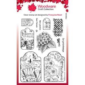 Woodware Craft Collection Clear Stamp Set - Garden Tags [FRB006]