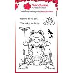 Woodware Craft Collection Clear Stamp Set - Hopping Gnome [FRS1044]