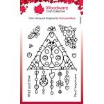 Woodware Craft Collection Clear Stamp Set - Ladybird Dreamcatcher [FRS969]