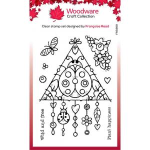 Woodware Craft Collection Clear Stamp Set - Ladybird Dreamcatcher [FRS969]