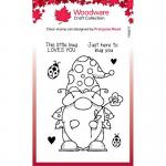 Woodware Craft Collection Clear Stamp Set - Ladybird Gnome [FRS877]