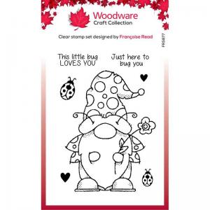 Woodware Craft Collection Clear Stamp Set - Ladybird Gnome [FRS877]
