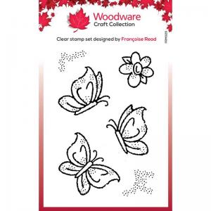 Woodware Craft Collection Clear Stamp Set - Little Butterflies [FRM029]