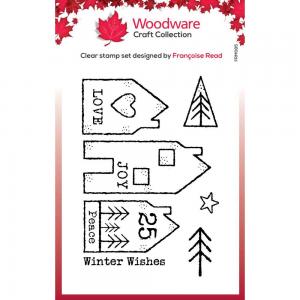 Woodware Craft Collection Clear Stamp Set - Nordic Houses [FRM085]
