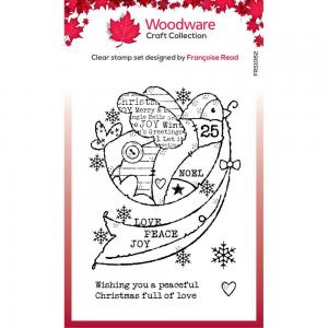 Woodware Craft Collection Clear Stamp Set - Peaceful Dove [FRS1062]