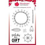 Woodware Craft Collection Clear Stamp Set - Petal Doodles It's A Gift [JGS864]