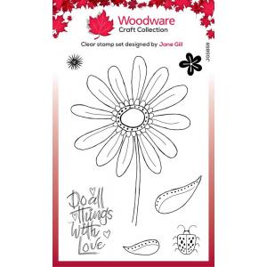 Woodware Craft Collection Clear Stamp Set - Petal Doodles With Love [JGS859]