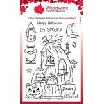 Woodware Craft Collection Clear Stamp Set - Pumpkin House [FRS1011]