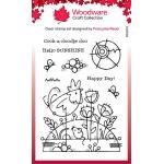 Woodware Craft Collection Clear Stamp Set - Rooster Meadow [FRS973]