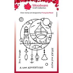 Woodware Craft Collection Clear Stamp Set - Seaside Dreamcatcher [FRS970]