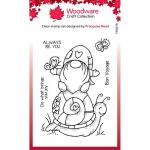 Woodware Craft Collection Clear Stamp Set - Snail Ride [FRS878]