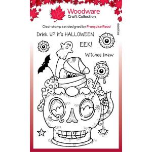 Woodware Craft Collection Clear Stamp Set - Spooky Cup [FRS1009]