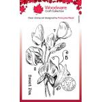 Woodware Craft Collection Clear Stamp Set - Sweet Pea [FRM075]