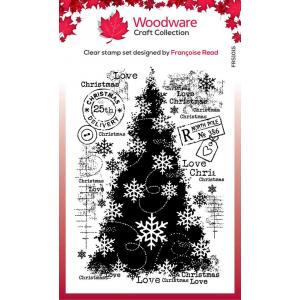 Woodware Craft Collection Clear Stamp - Snow Frosted Tree [FRS1015]