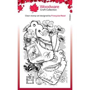 Woodware Craft Collection Clear Stamp - Two Tags [FRS983]