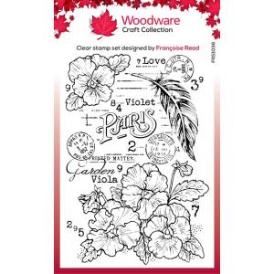 Woodware Craft Collection Clear Stamp - Viola [FRS1036]