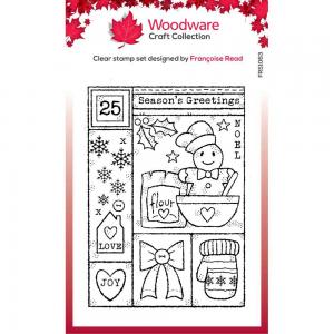 Woodware Craft Collection Clear Stamp - Winter Sampler [FRS1063]