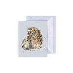 Wrendale Designs Mini Gift Enclosure Card - Owlways By Your Side [GE128]