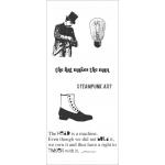 Studio 490 Wendy Vecchi Unmounted Red Rubber Stamp - Steampunk Art [LCS046]