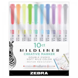 Zebra Mildliner Double Ended Highlighters Set Of 10 [78101]