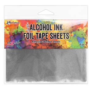 Tim Holtz Alcohol Ink Cardstock - Silver Sparkle