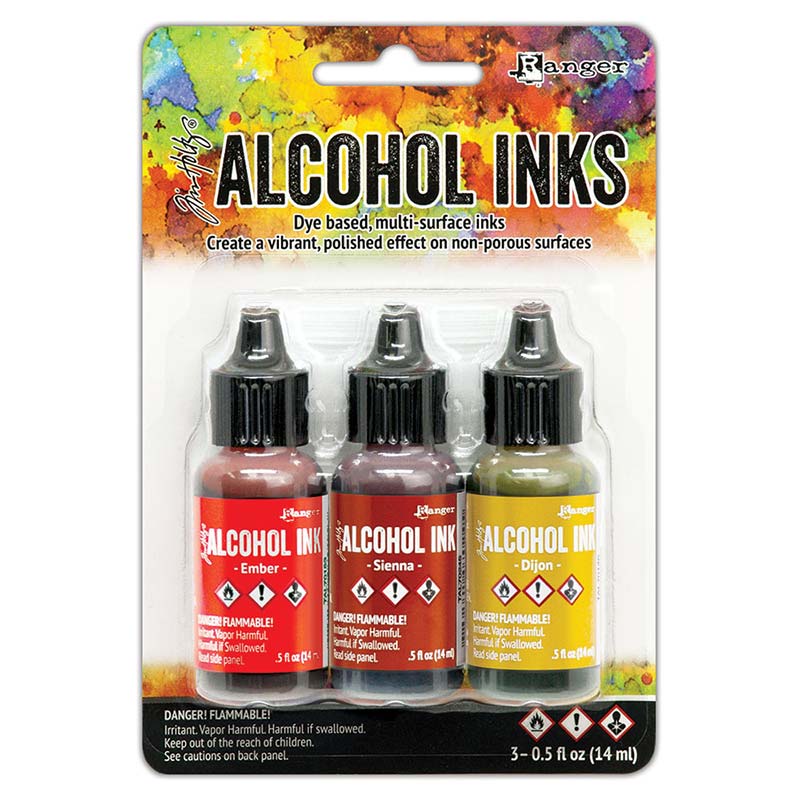 Tim Holtz Alcohol Ink 3 Pack - Orange/Yellow Spectrum