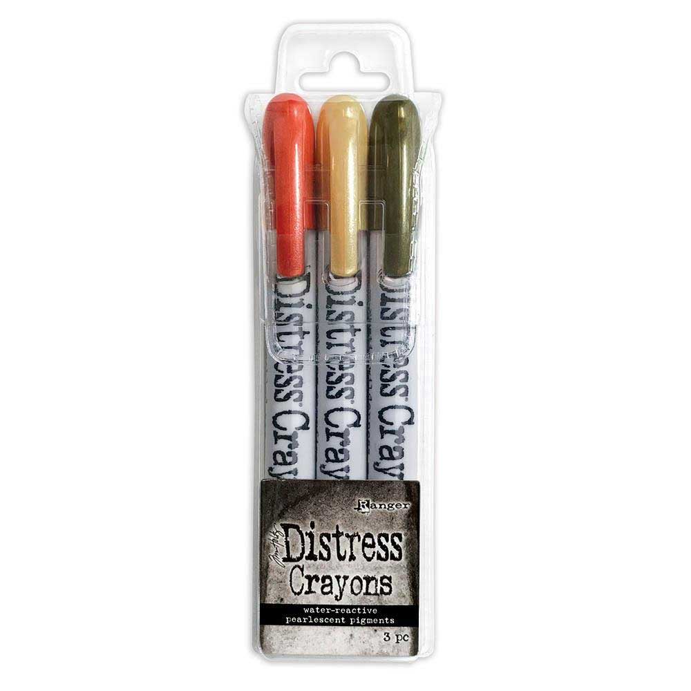 Tim Holtz Distress Halloween 2023 Pearl Crayons - Set #5