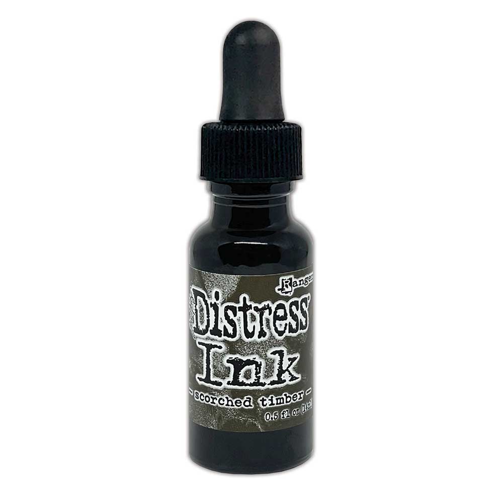 Tim Holtz Distress Ink Re-Inker Ricarica 15ml - Forest Moss, Inchiostro Acido-free Per Scrapbooking