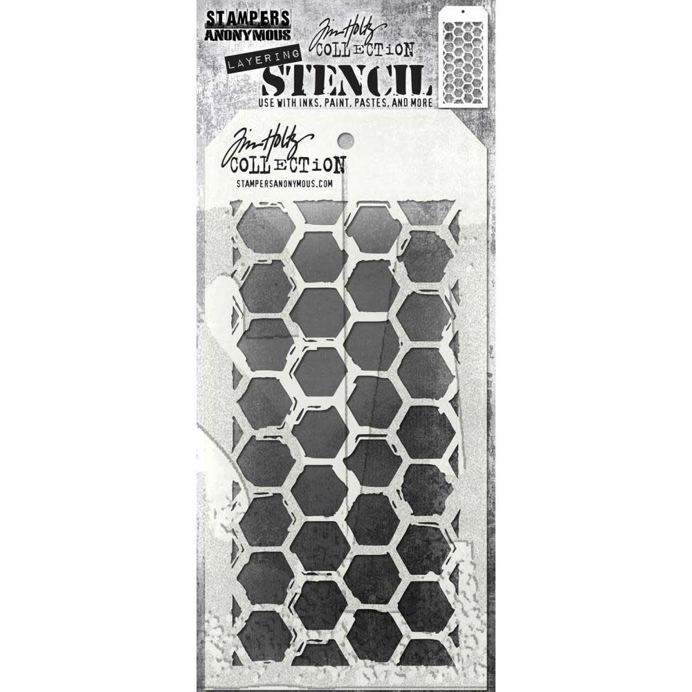 Stampers Anonymous Tim Holtz Shifter Chevron Layering Stencil (THS127) –  Everything Mixed Media
