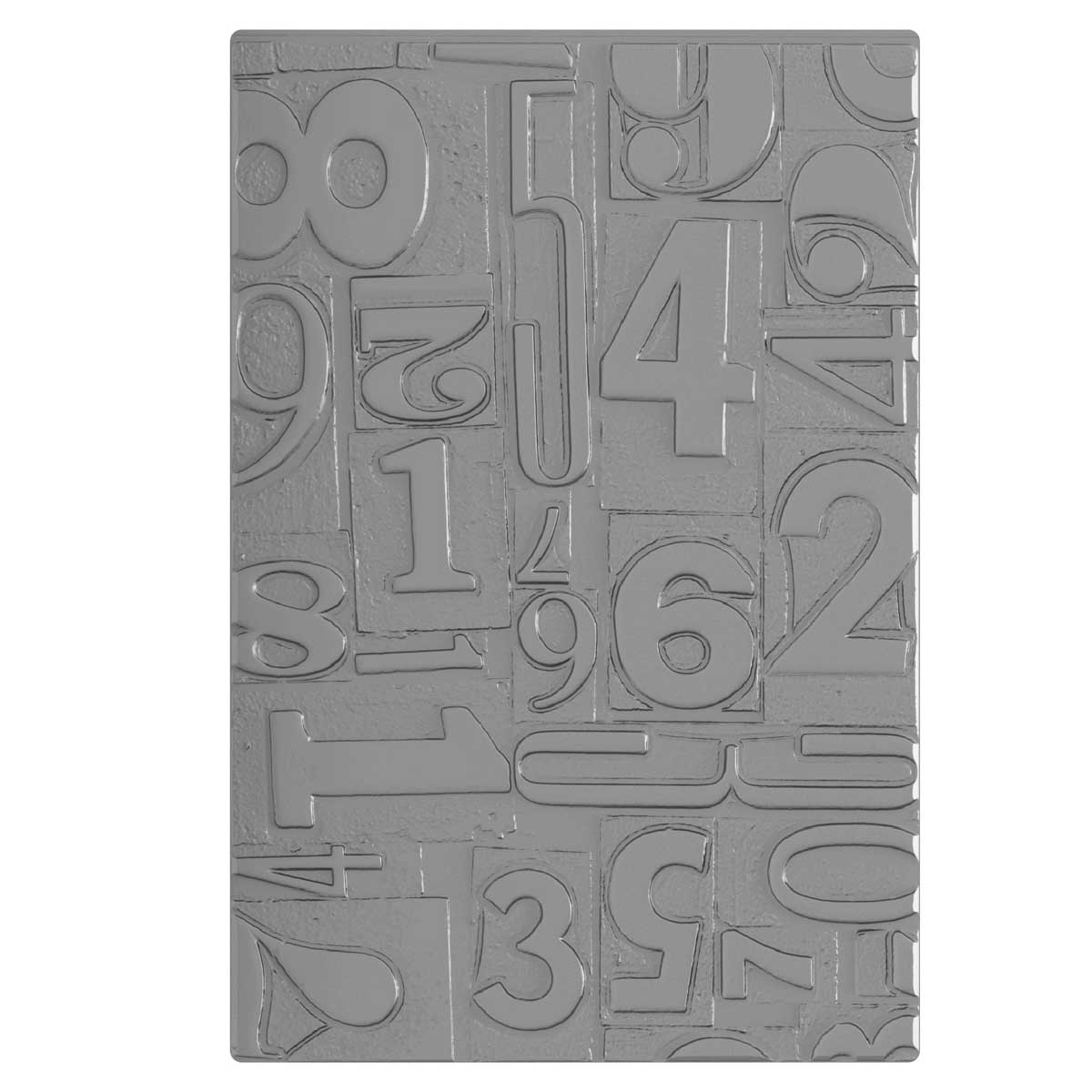 Tim Holtz Sizzix 3D Texture Fades - Numbered, Large [667081] - Image 2