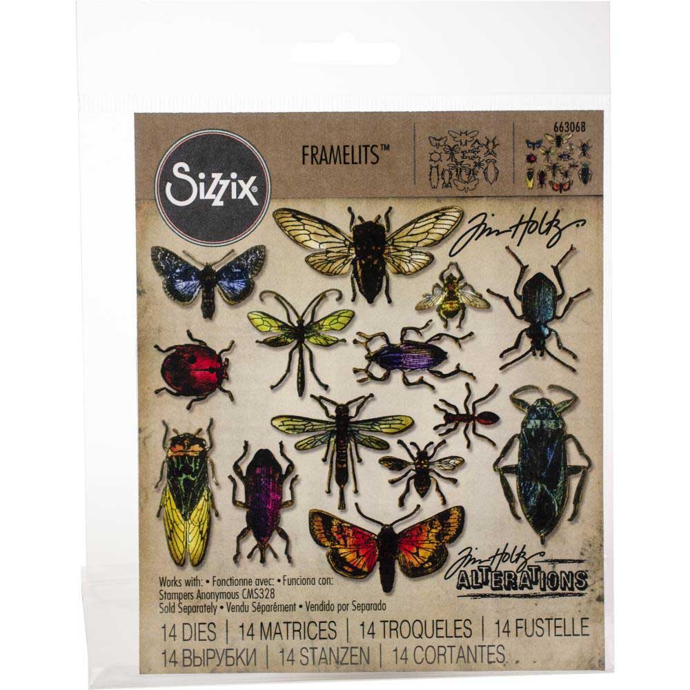 Tim Holtz Sizzix Framelits - Entomology [663068]
