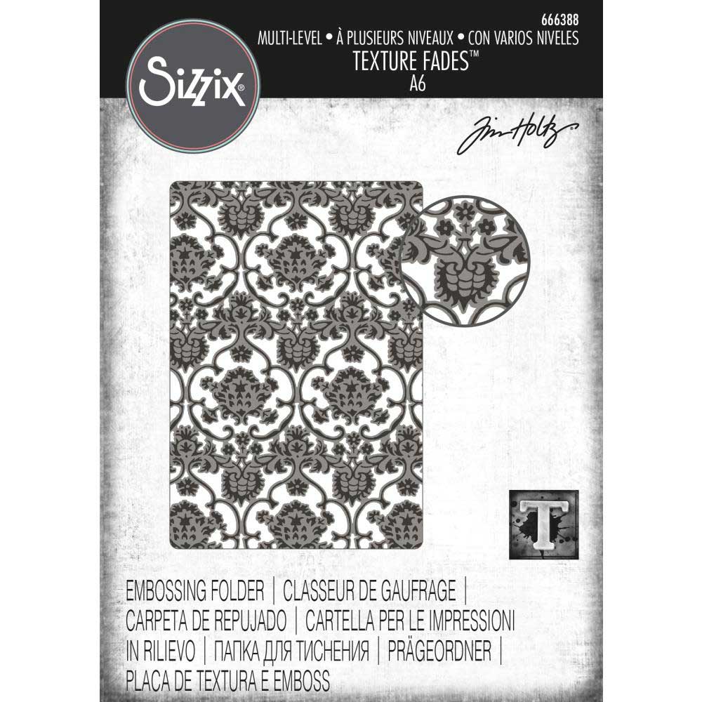 Sizzix Texture Fades Embossing Folder: Lace 661824