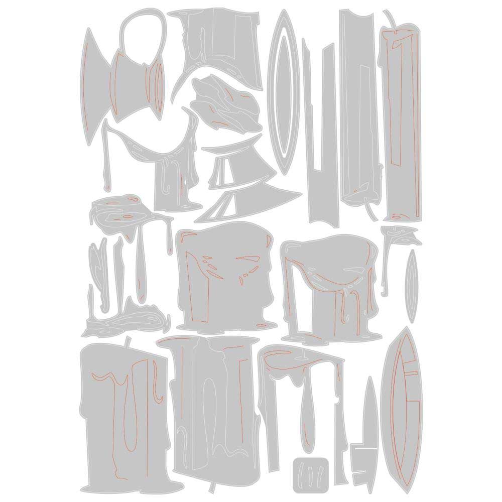 Tim Holtz Sizzix Thinlits - Candleshop Colorize [666331] - Image 2