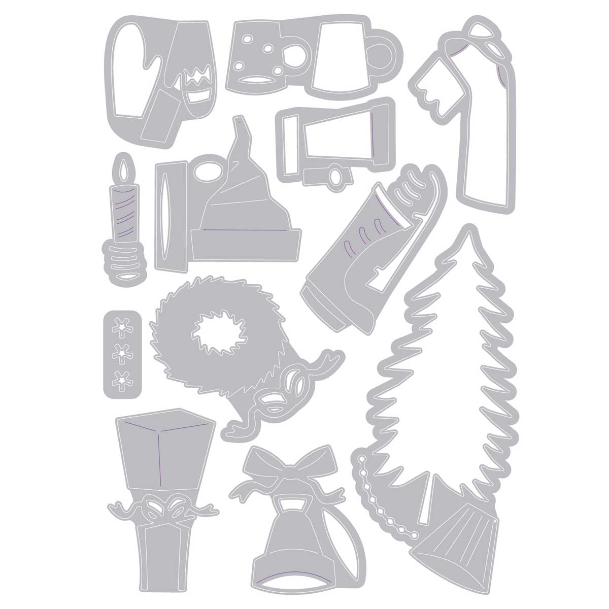 Tim Holtz Sizzix Thinlits - Festive Things [664191] - Image 2