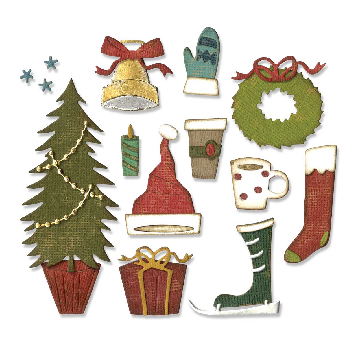 Tim Holtz Sizzix Thinlits - Festive Things [664191] - Image 3