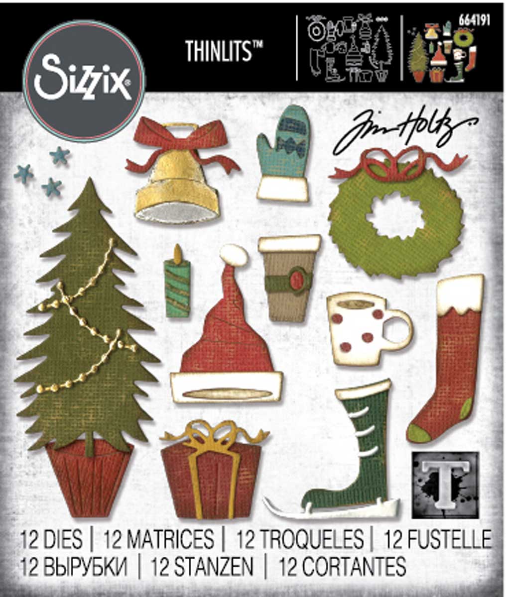Tim Holtz Sizzix Thinlits - Festive Things [664191]