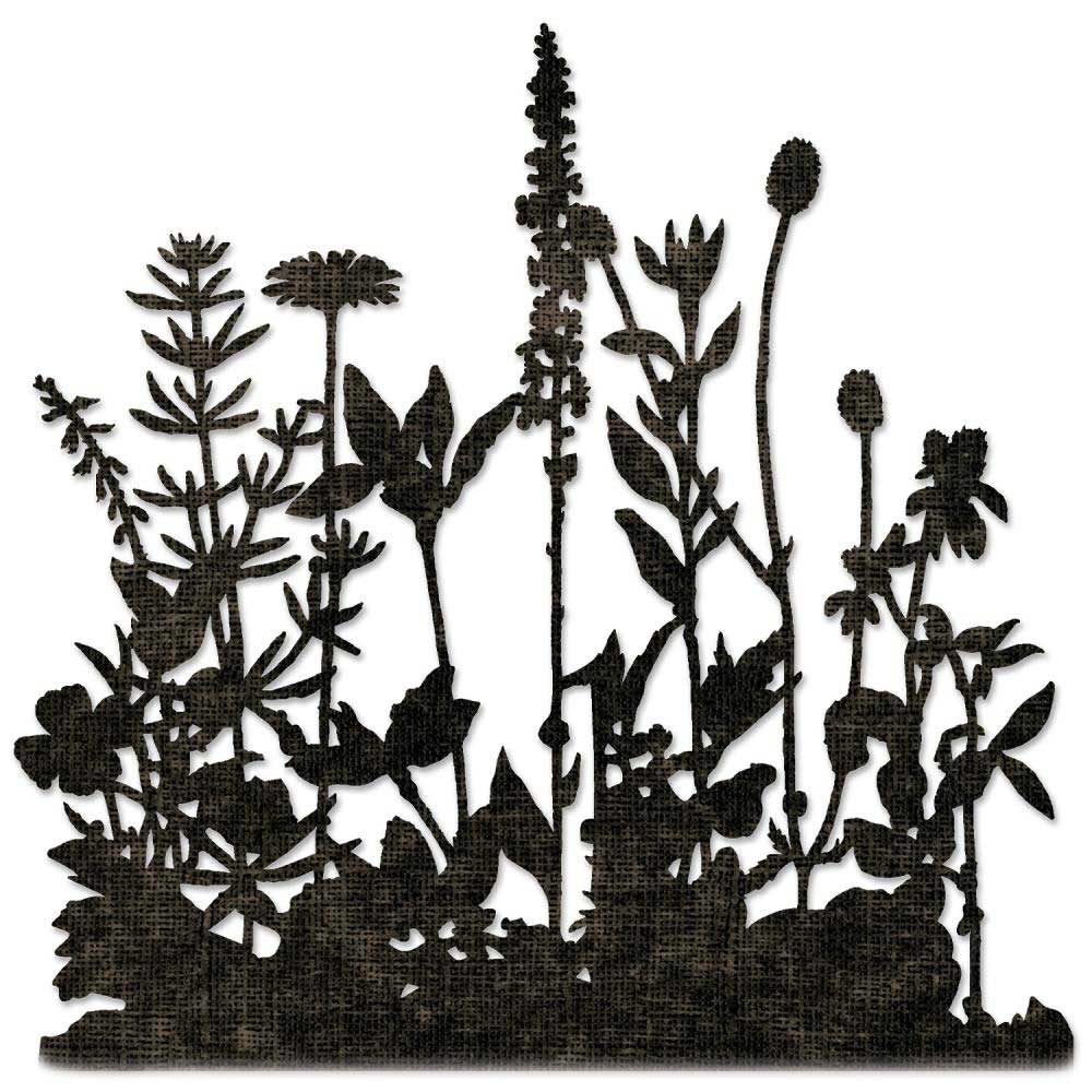 Tim Holtz Sizzix Thinlits - Flower Field [665369] - Image 2