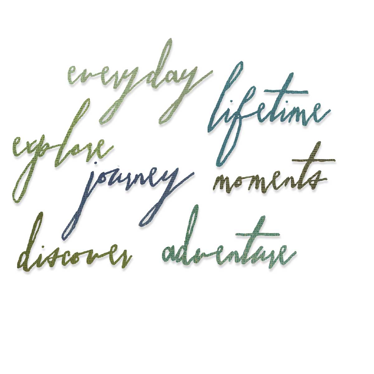 Tim Holtz Sizzix Thinlits - Handwritten Journey [660217] - Image 3