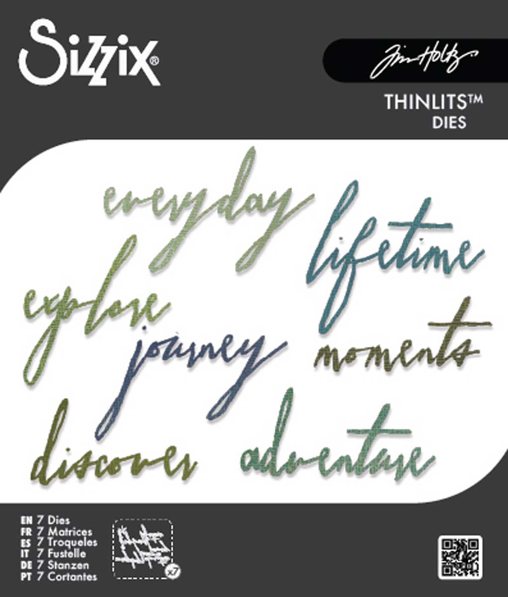 Tim Holtz Sizzix Thinlits - Handwritten Journey [660217]