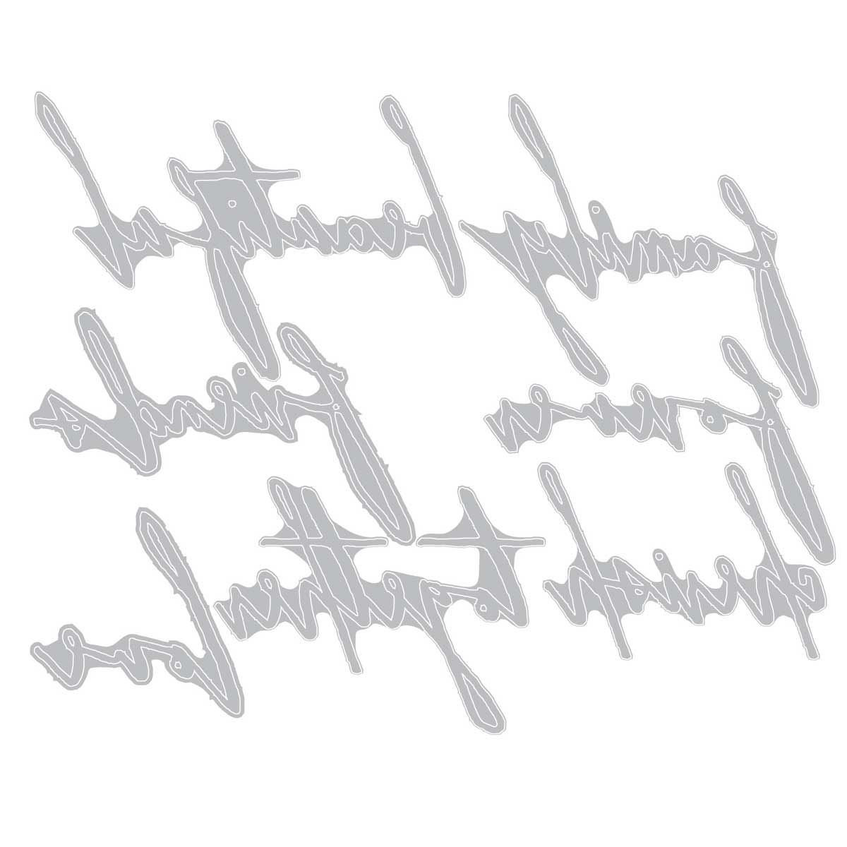 Tim Holtz Sizzix Thinlits - Handwritten Love [660218] - Image 2