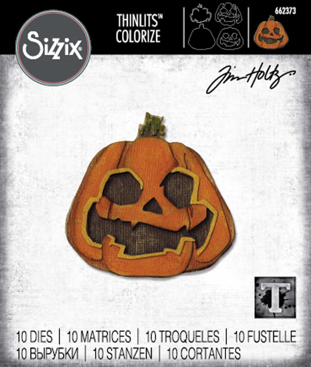 Tim Holtz Sizzix Thinlits - Layered Jack-O-Lantern [662373]