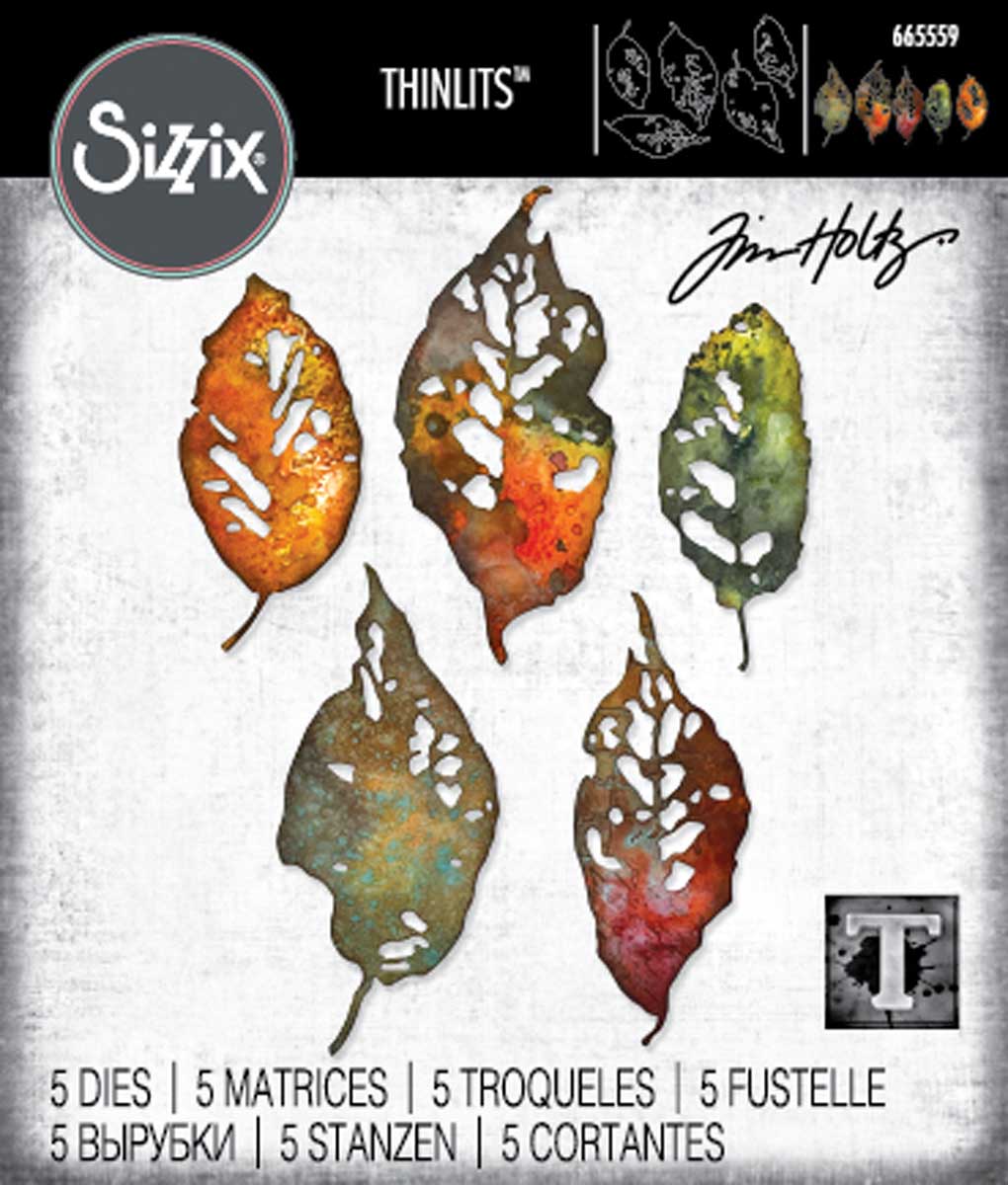 Tim Holtz Sizzix Thinlits - Leaf Fragments [665559]