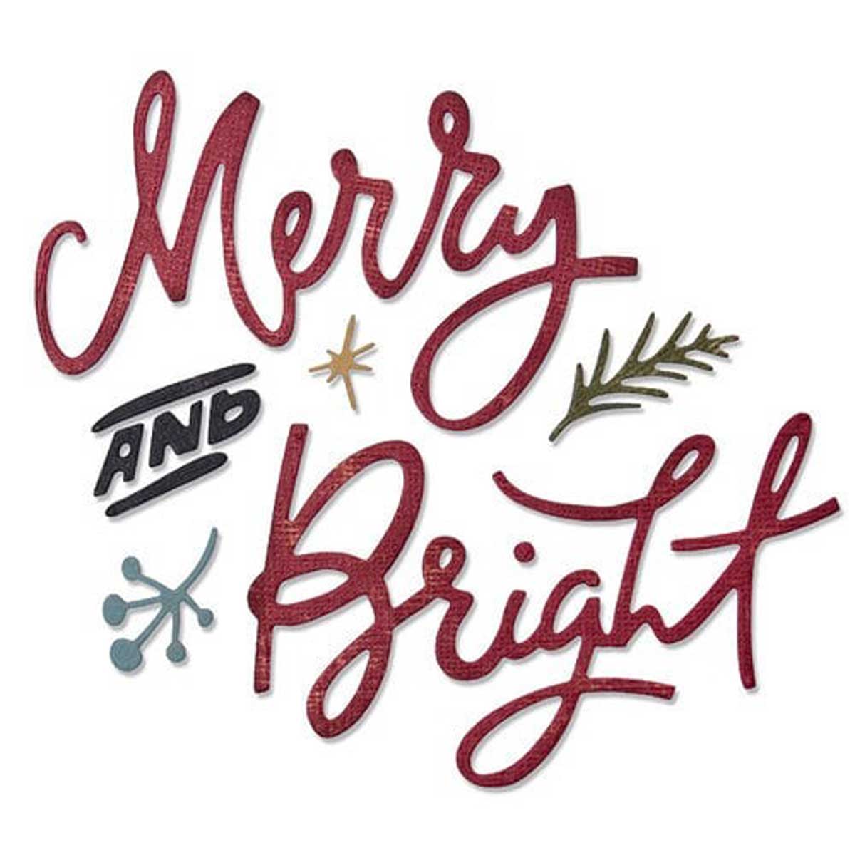 Tim Holtz Sizzix Thinlits - Merry & Bright [664739] - Image 3