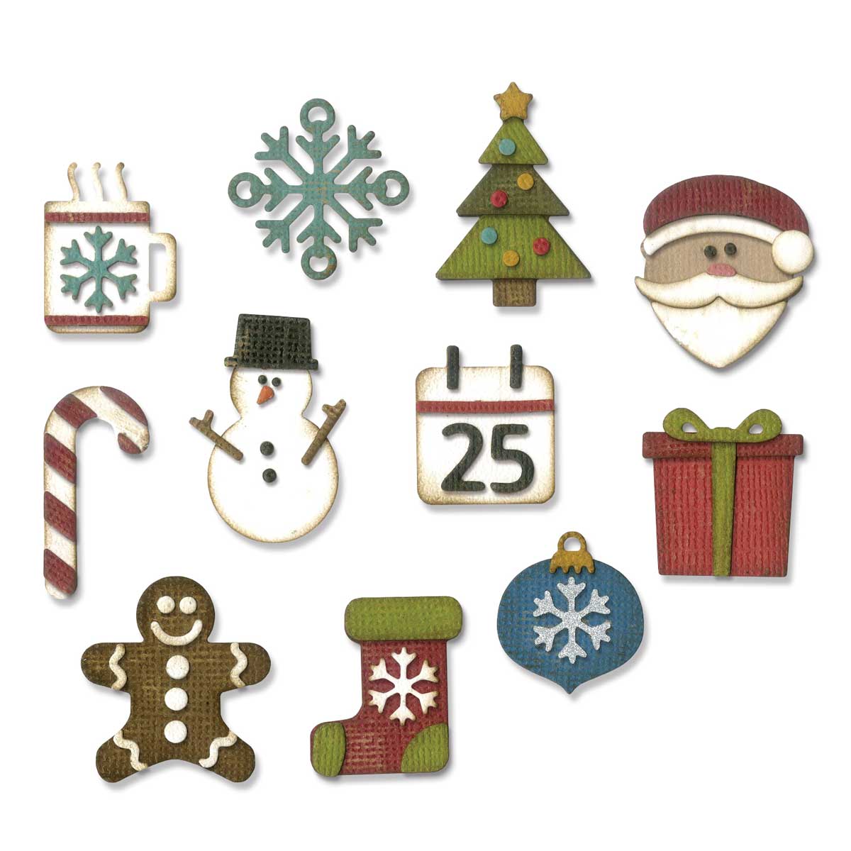 Tim Holtz Sizzix Thinlits - Mini Christmas Things [662418] - Image 3