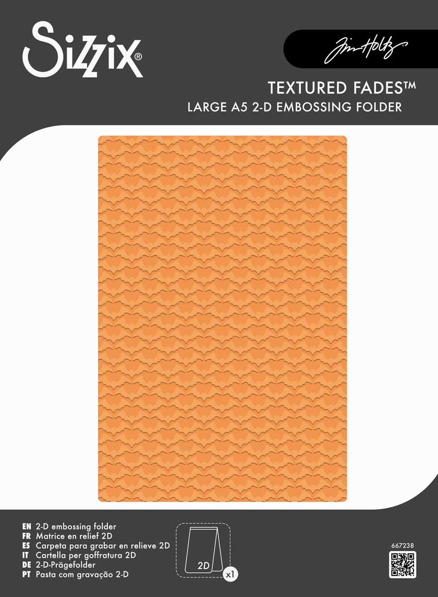 Tim Holtz Sizzix Vault Texture Fades - Batground [667238]
