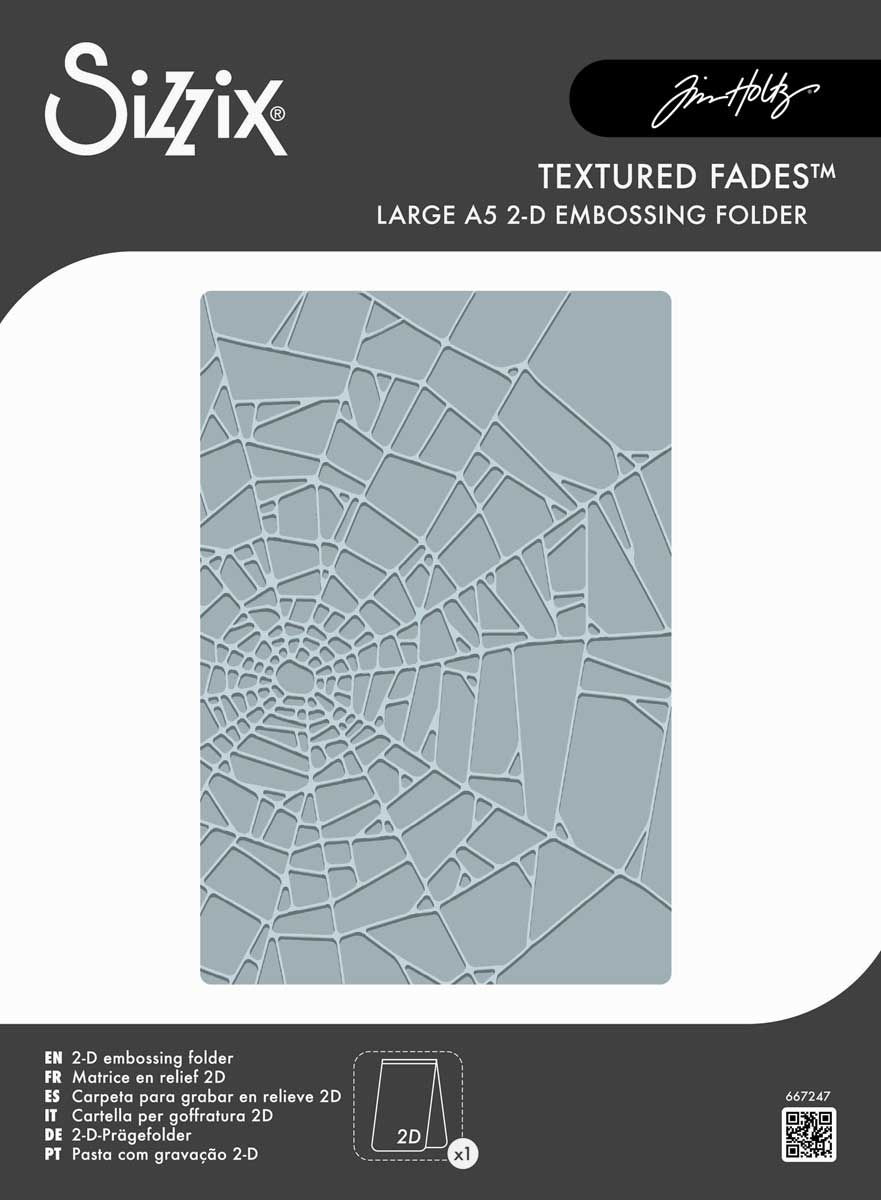 Tim Holtz Sizzix Vault Texture Fades - Cobwebs [667247]