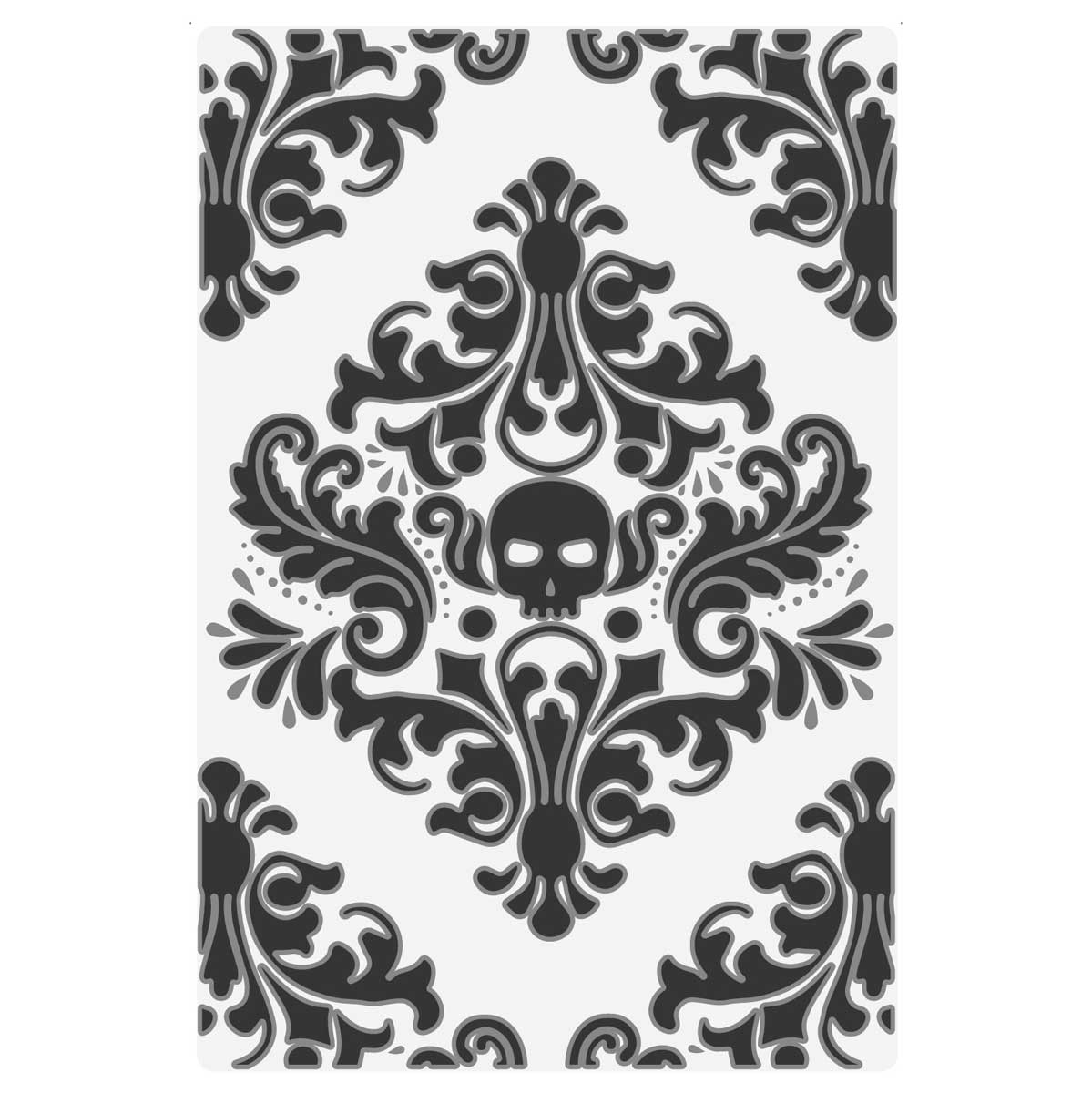 Tim Holtz Sizzix Vault Multi-Level Texture Fades - Skull [666912] - Image 3