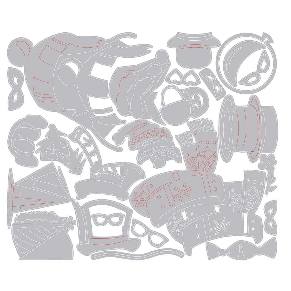 Tim Holtz Sizzix Vault Thinlits Dies - Accessories Classic [667219] - Image 2