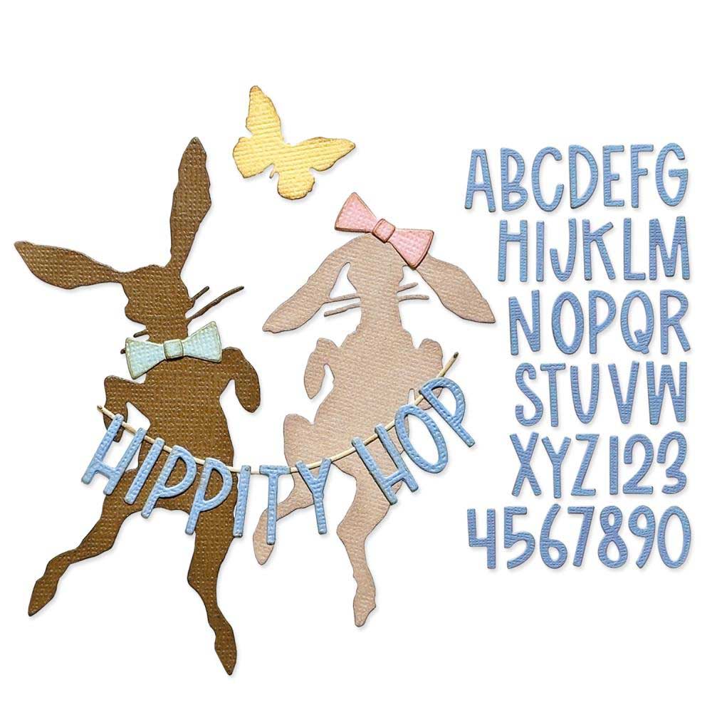 Tim Holtz Sizzix Vault Thinlits Dies - Hippity Hop [666562] - Image 2