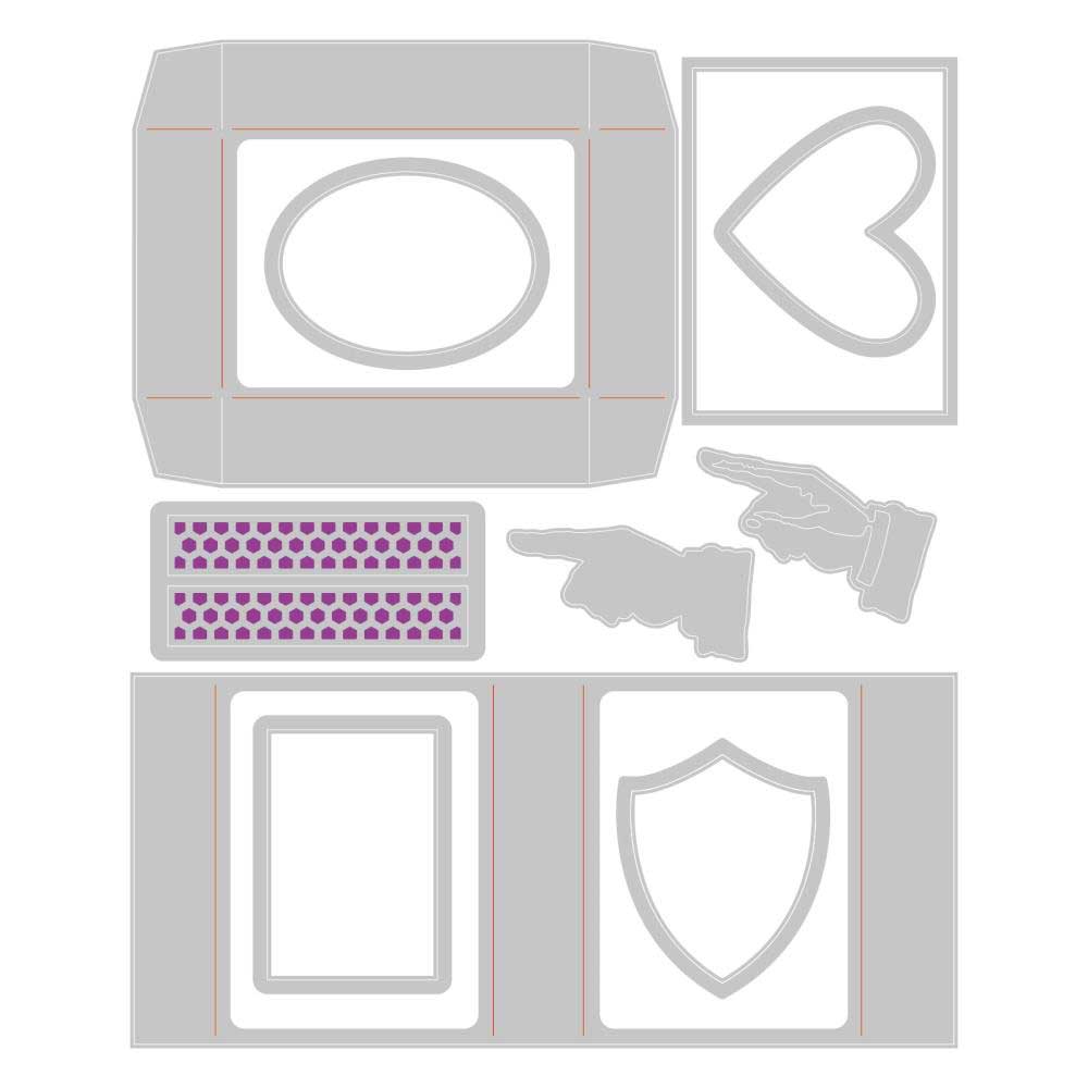 Tim Holtz Sizzix Vault Thinlits Dies - Matchbox [666604] - Image 2